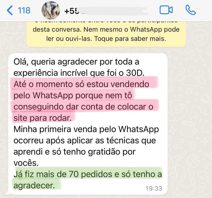 Depoimento de aluna 6